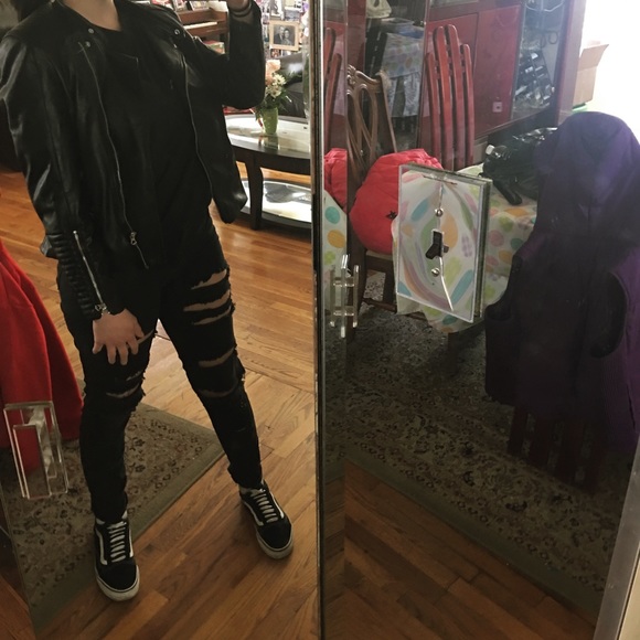 H&M leather jacket🖤 - Picture 2 of 3