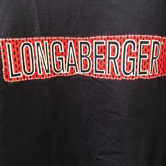 Rare Longaberger (baskets) Navy t shirt size LG - Picture 2 of 4