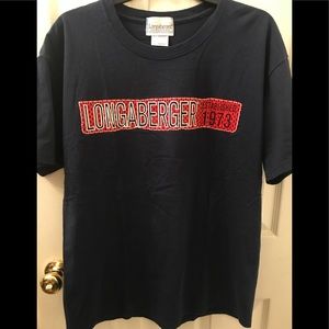 Rare Longaberger (baskets) Navy t shirt size LG
