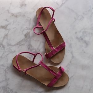 Zara pink and gold sandal