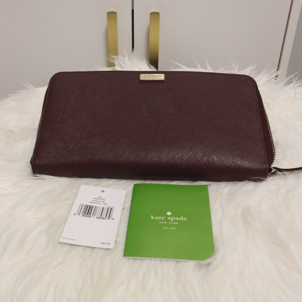 Kate Spade Talla Newbery Lane wallet (mulledwine)
