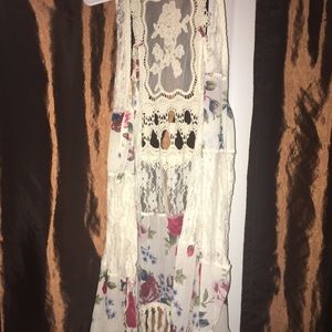 Floral Vest cardigan