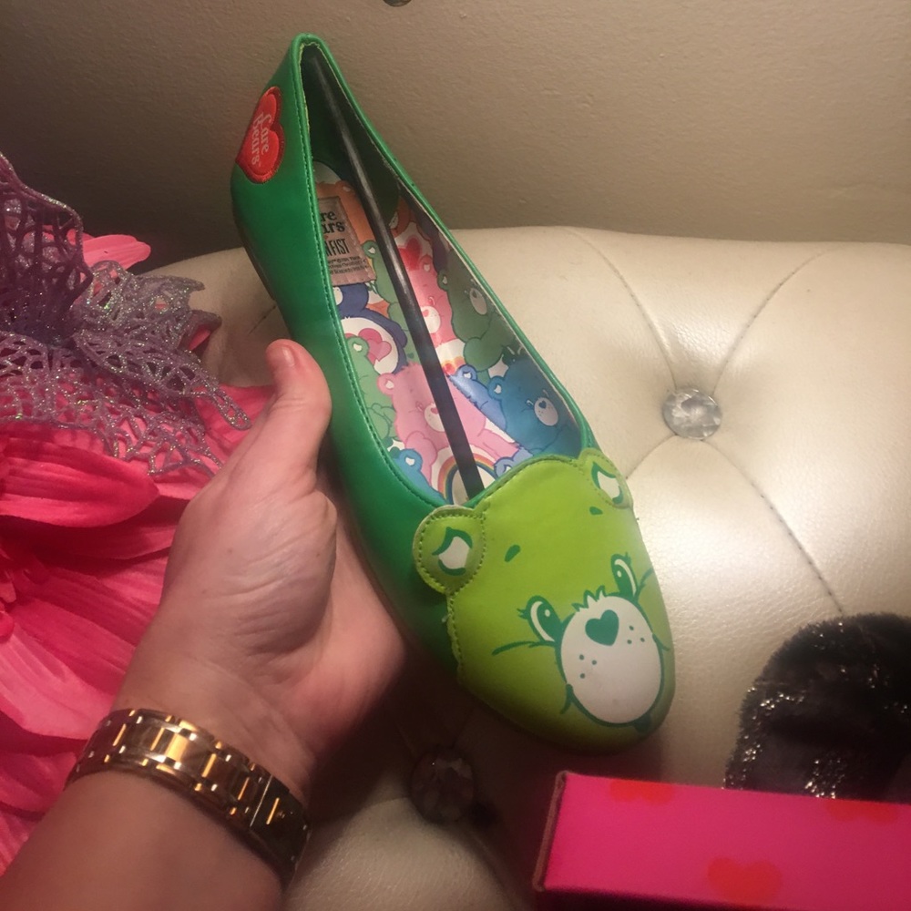 Iron Fist Care Bear Good Luck green flats