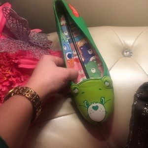 Iron fist sold out Care bear good luck green flats