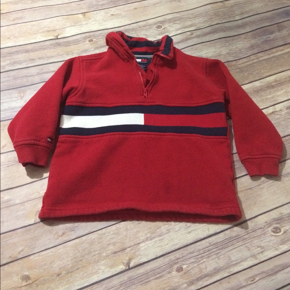 🎉HP🎉 Boys Tommy Hilfiger Half Zip Sweatshirt 3T