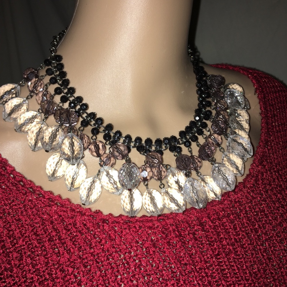 Three Tiered Statement Necklace