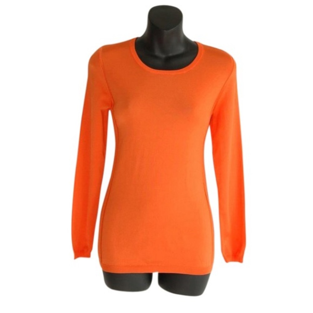 PINK TARTAN orange sweater