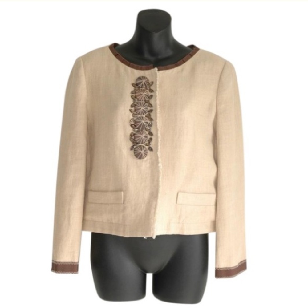 PHILOSOPHY DI ALBERTA FERRETTI linen blazer