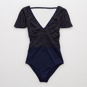 Never worn aerie sparkly bodysuit