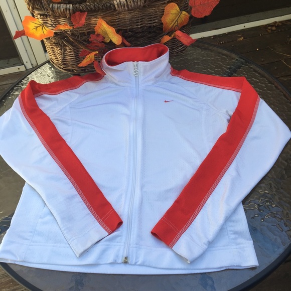Nike Other - 🔻SALE🔻NIKE WHITE & RED JACKET LARGE 12/14