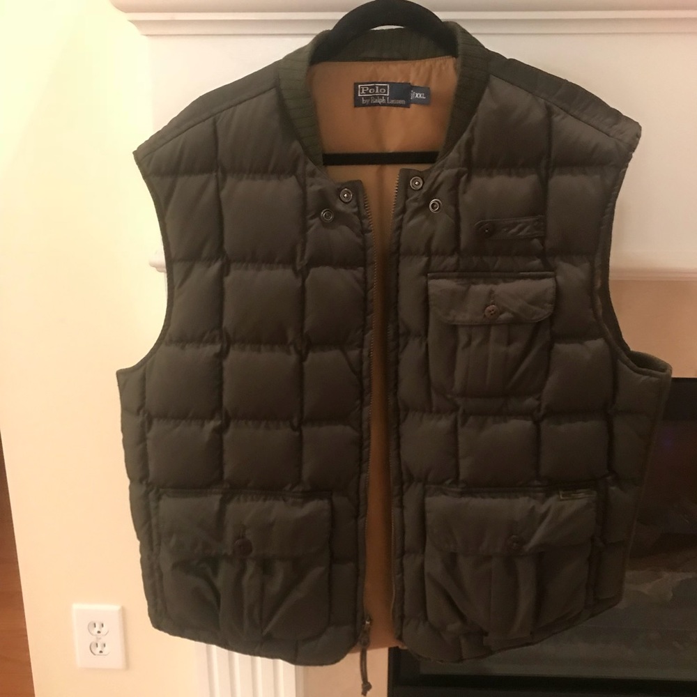 Ralph Lauren Men’s Bomber Military Vest (XXL)
