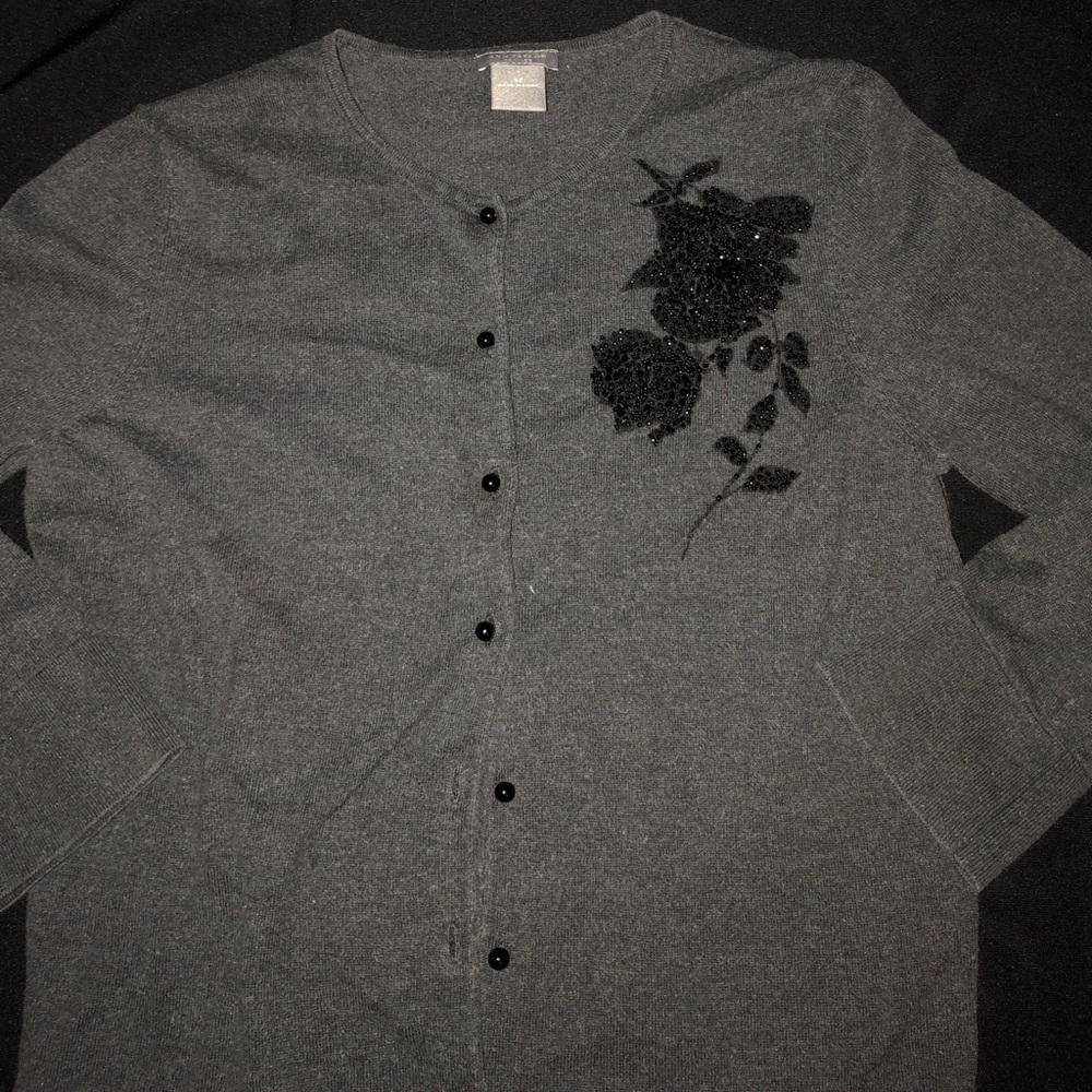 Ann Taylor Beaded Cardigan