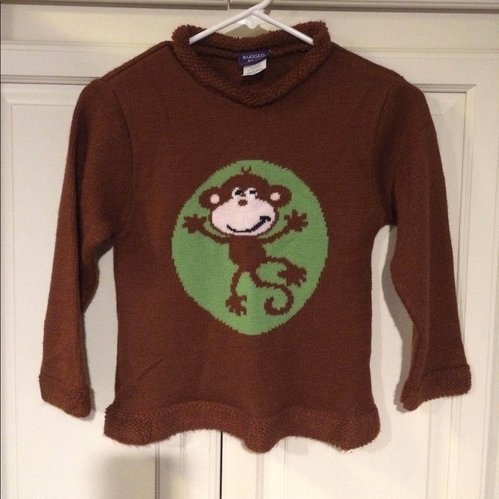 Girl or Boy Monkey 🐒 Rugged Bear Sweater 6X/7