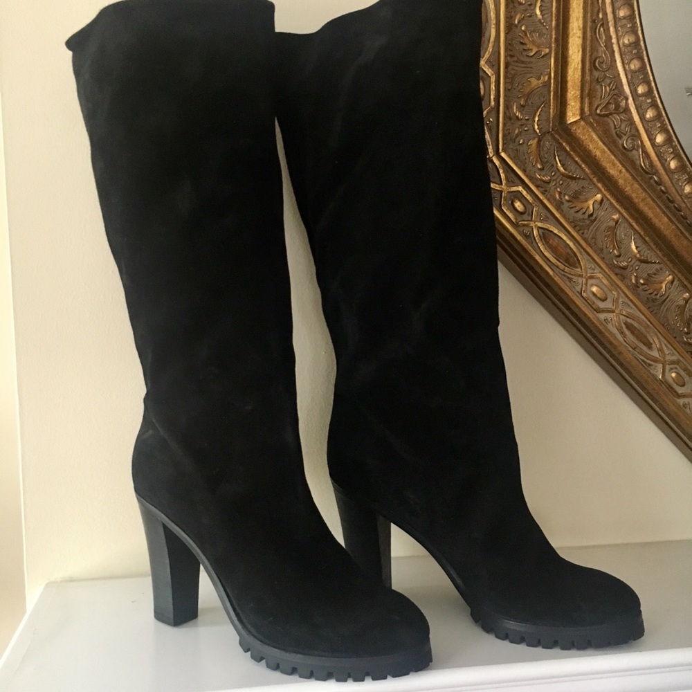 Chloe black suede boots