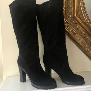 Chloe black suede boots