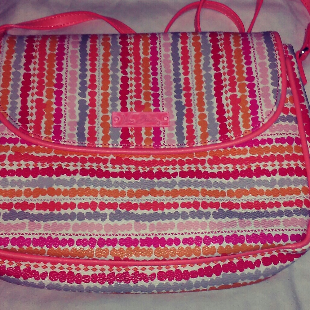 Vera Bradley Flap Crossbody Confetti Stripe