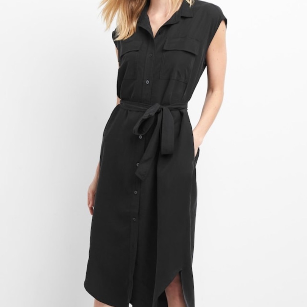 NWT Gap cap-sleeve shirt dress