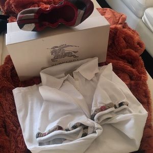 Burberry Flats with free matching Burberry Polo S