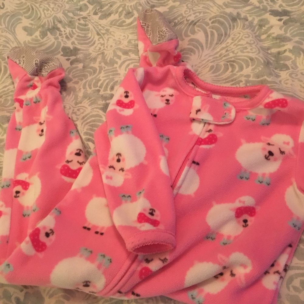 Sheep Footie Fleece PJ’s