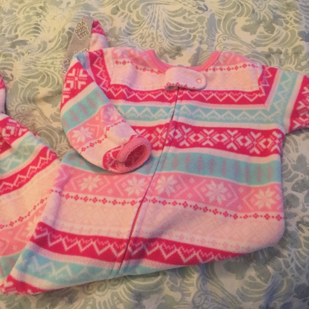 Aztec Print Fleece Footies
