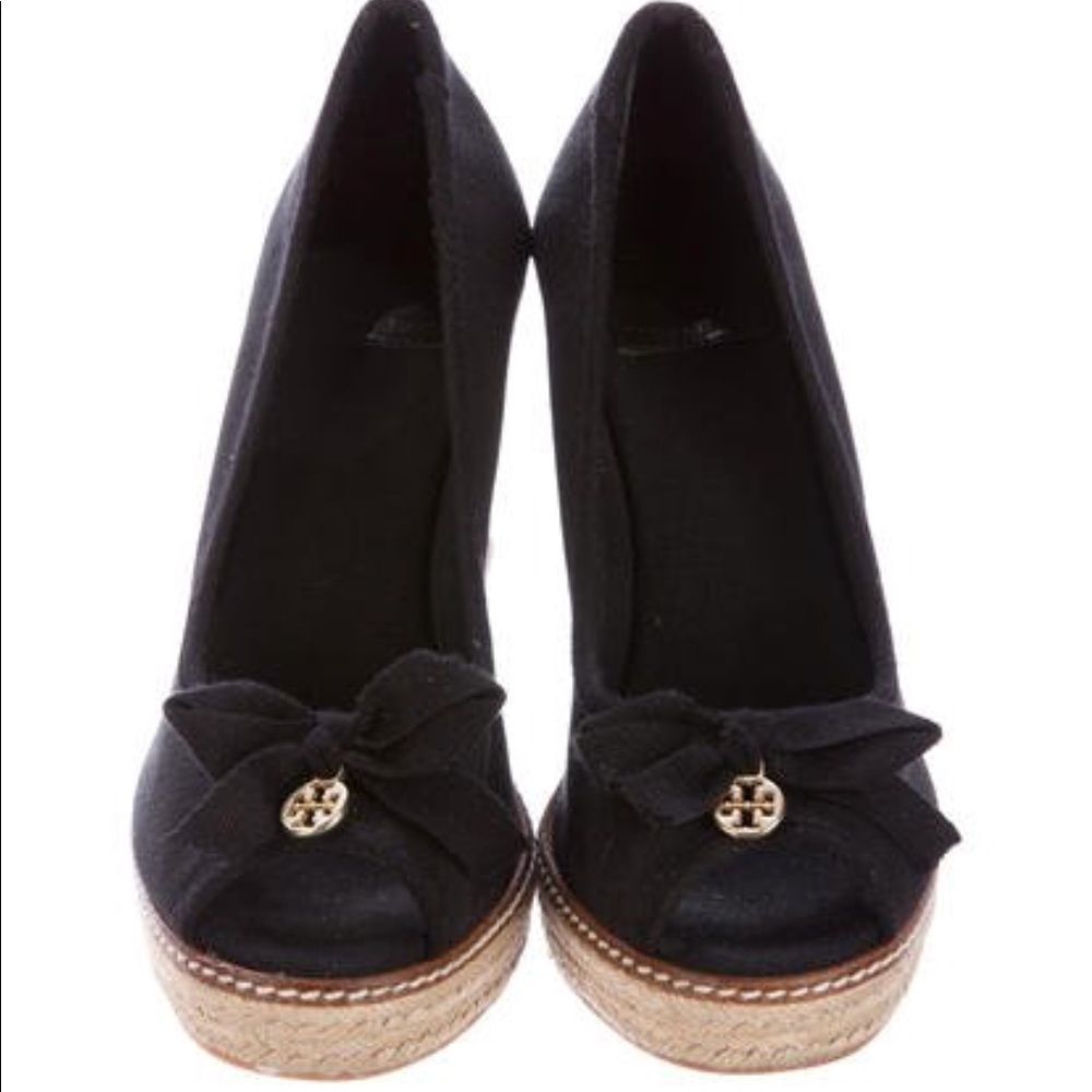 Tory Burch Jackie Espadrille Wedges Size 7.5