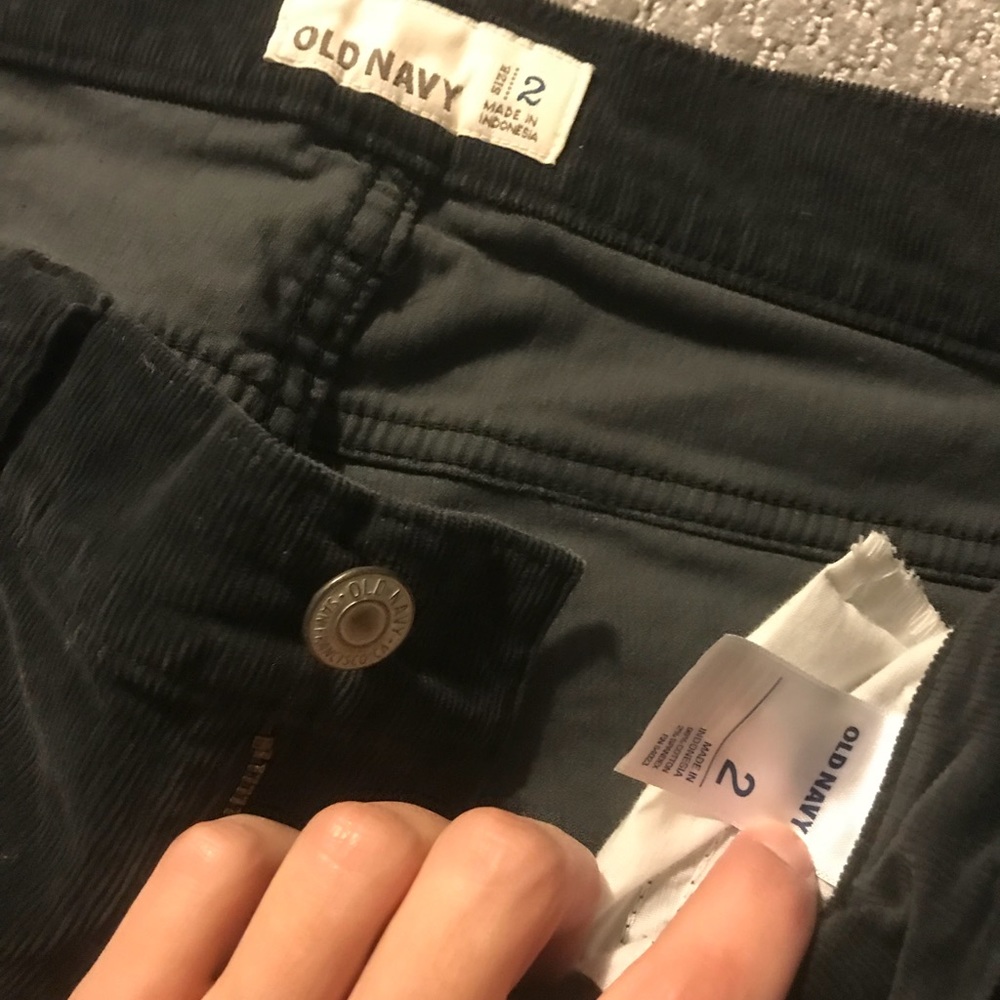 Old navy sZ 2 dark grey/charcoal mini cord skinnie