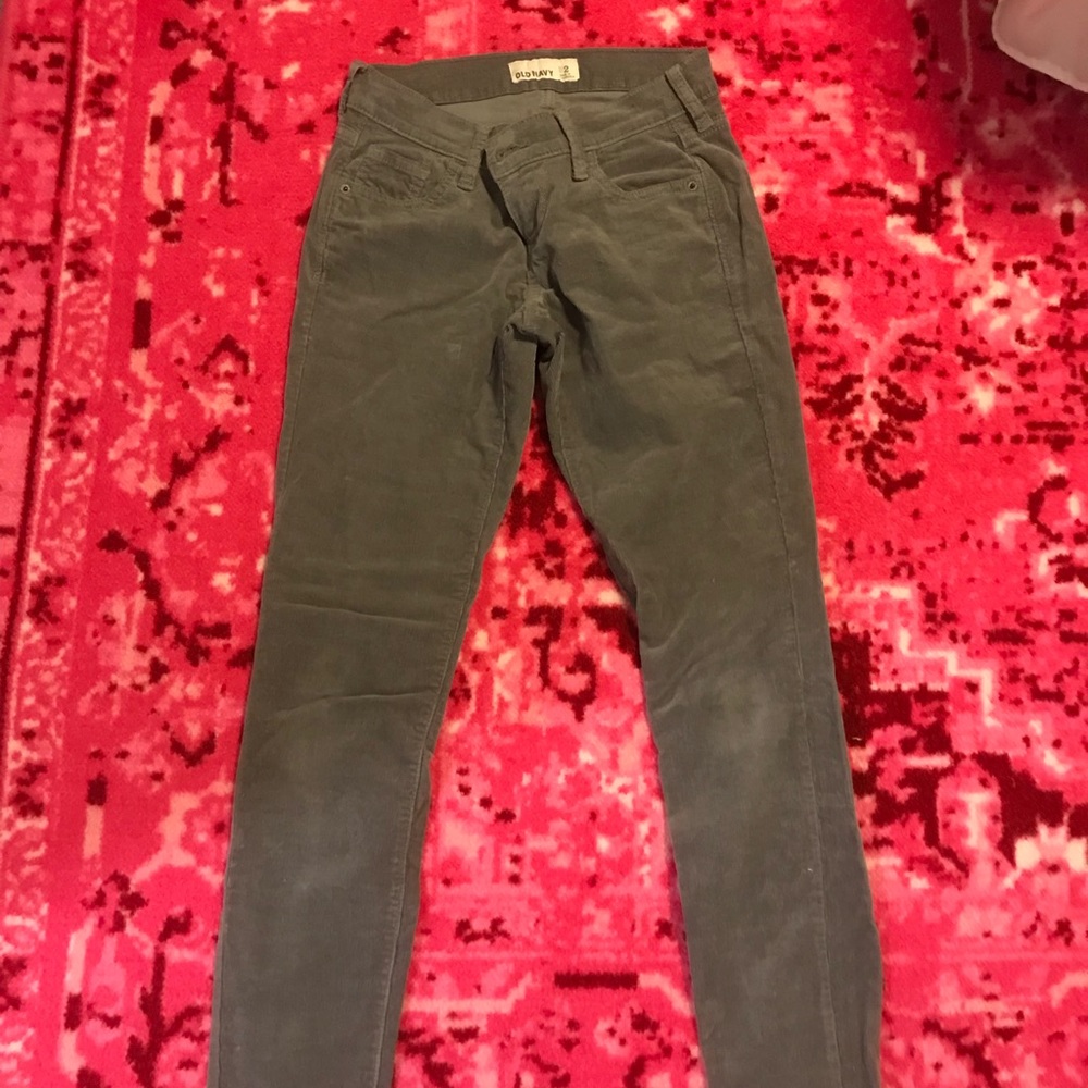 Old navy size 2 grey skinny cords perfect conditio