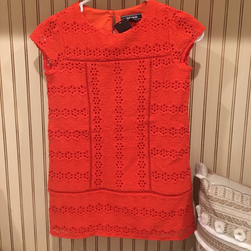 Lands End Orange Dress - Size 8 - NWT