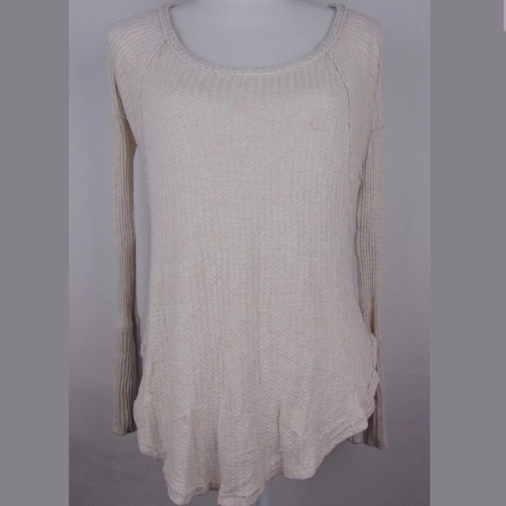 Free People XS Distressed Oversized Sweater