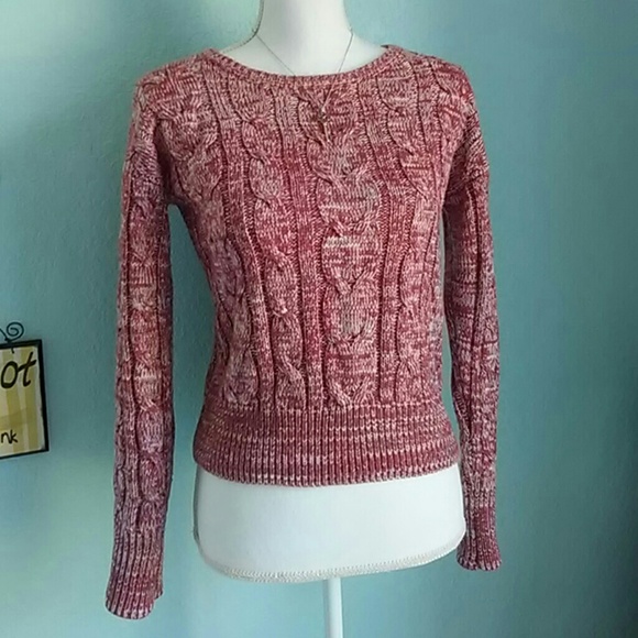 Forever 21 Pink Knit Long Sleeve Sweater - Picture 2 of 5