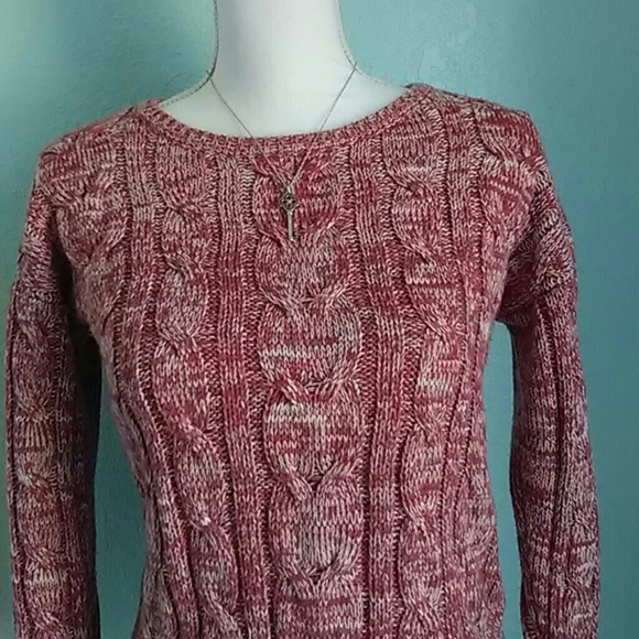 Forever 21 Pink Knit Long Sleeve Sweater - Picture 3 of 5