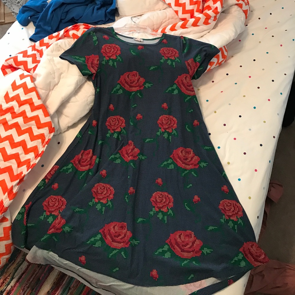 FLORAL LULAROE CARLY UNICORN