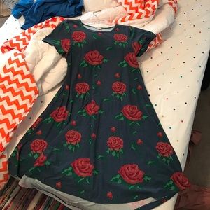 FLORAL LULAROE CARLY UNICORN