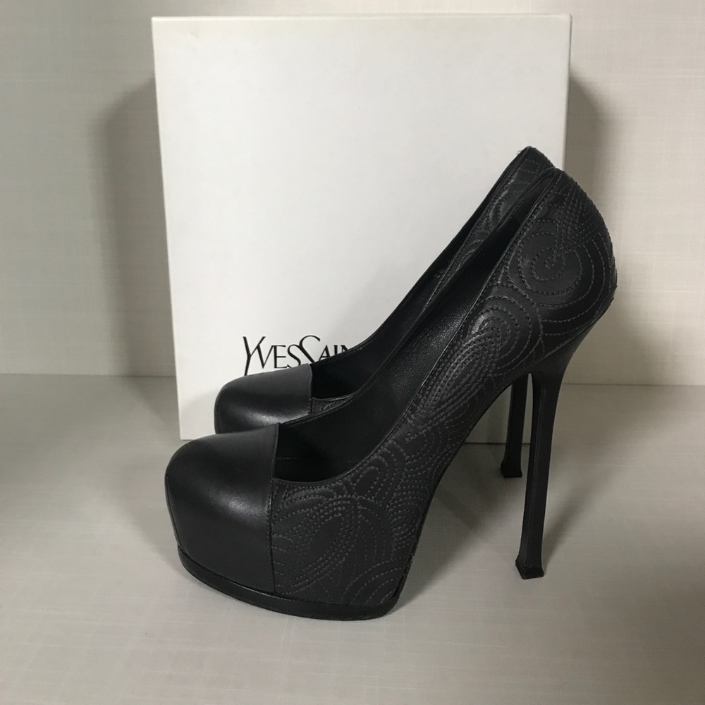 YSL Tribtoo 105 Pumps Grey-Like New✅