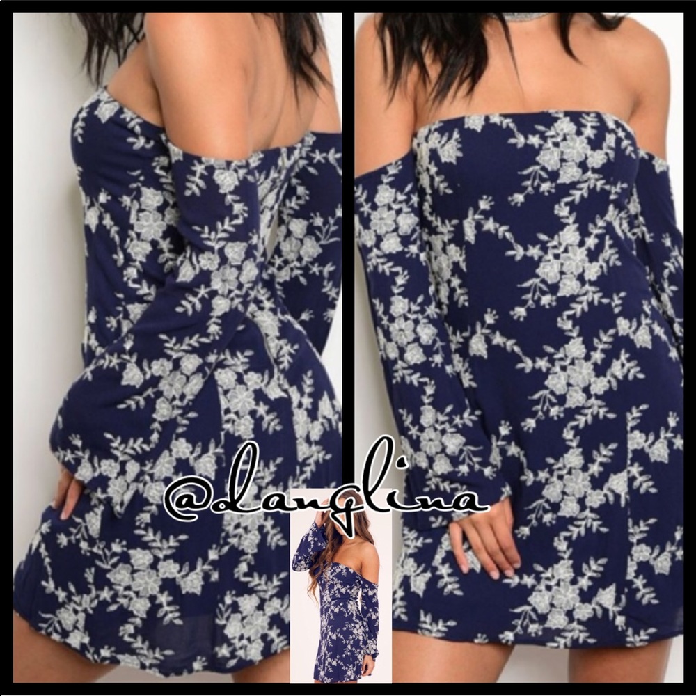 ❣️ Sale was 45$ down sizing ❣️ cute Off the shoulder floral dress - Picture 5 of 6