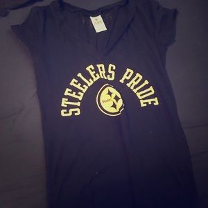 VS pink steeler outfit