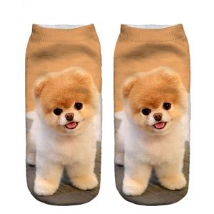 Adorable Pomeranian Socks, NWT