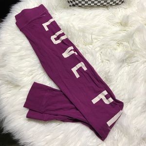 Love pink leggings
