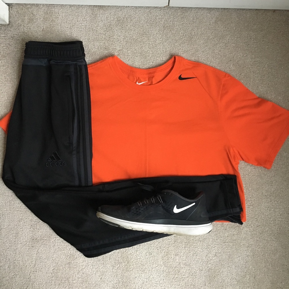 Nike Orange Dri-fit Athletic Shirt