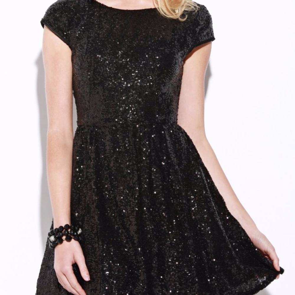 Embellished Cocktail Dress by Josh and Jazz in Red
