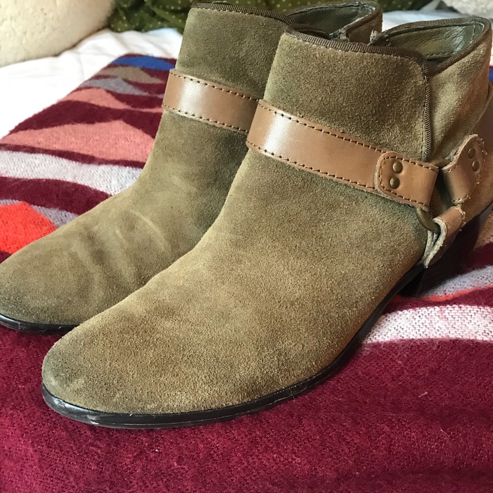 Sam Edelman// Olive Green Booties