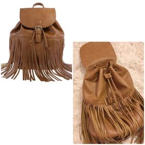 Leather backpack style