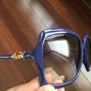 Gucci Bamboo Blue Sunglasses