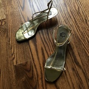 Metallic Gold Sandals sz8