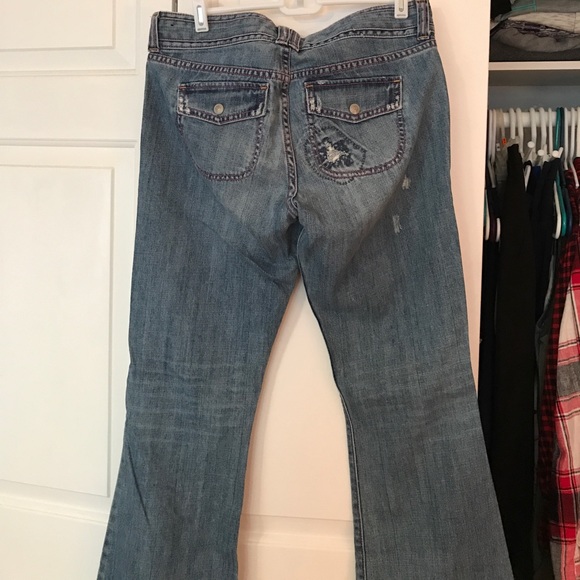 Abercrombie & Fitch Distressed Bootcut Jeans - Picture 4 of 7