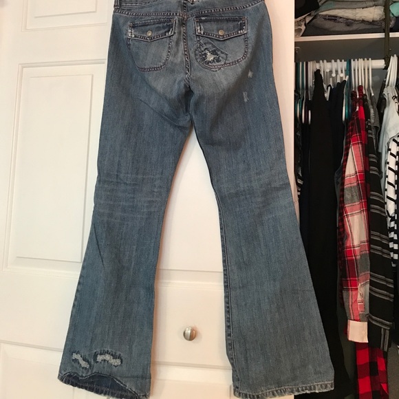 Abercrombie & Fitch Distressed Bootcut Jeans - Picture 5 of 7