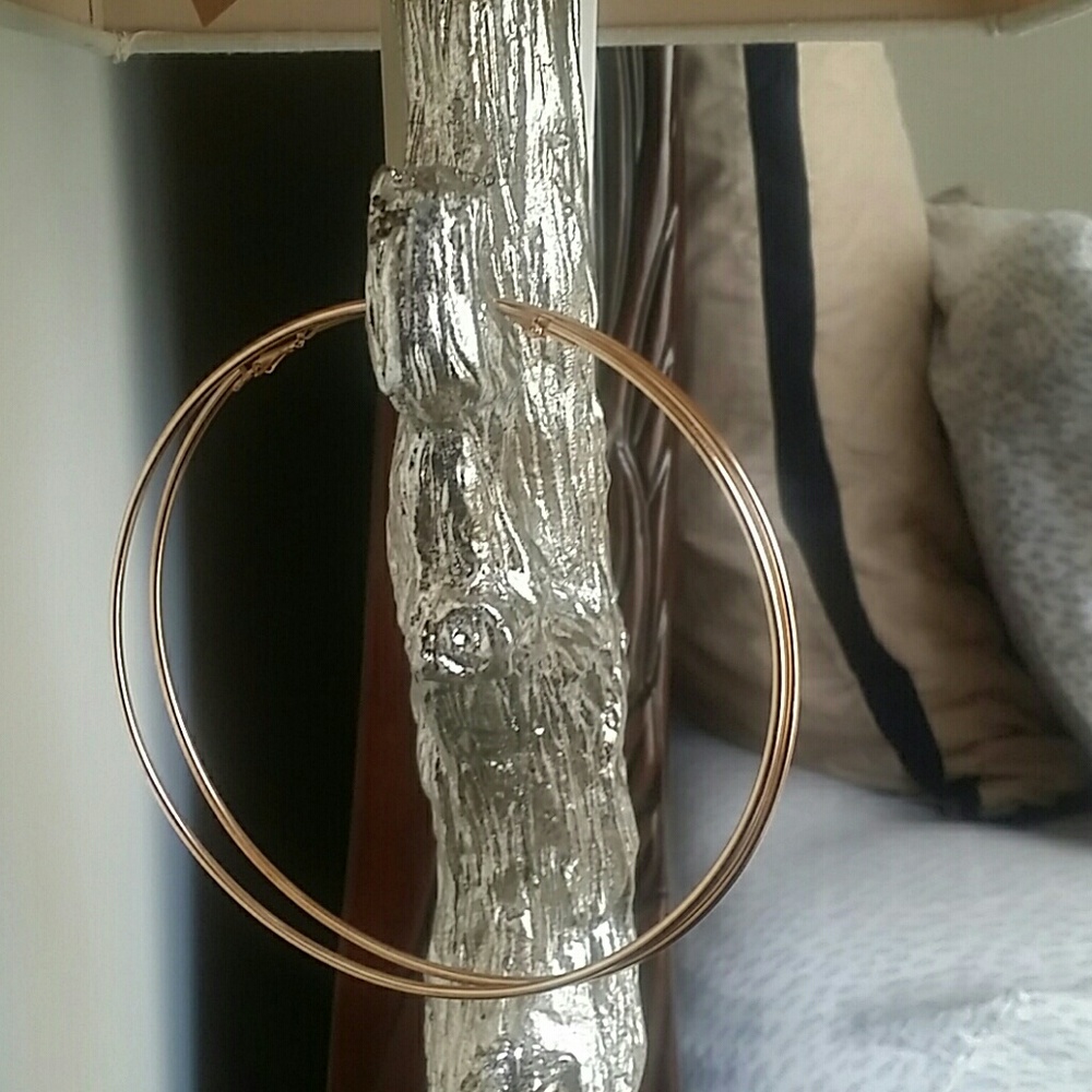 Oversized hoop earrings