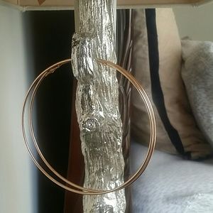 Oversized hoop earrings