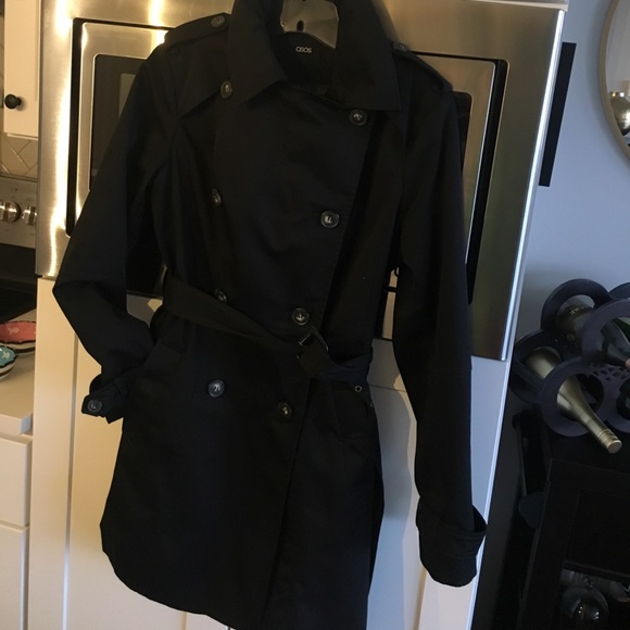 ASOS Jackets & Blazers - Adorable ASOS Black Buttoned Trench Coat