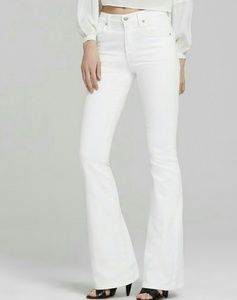 Citizens of Humanity "Ingrid" white low flare